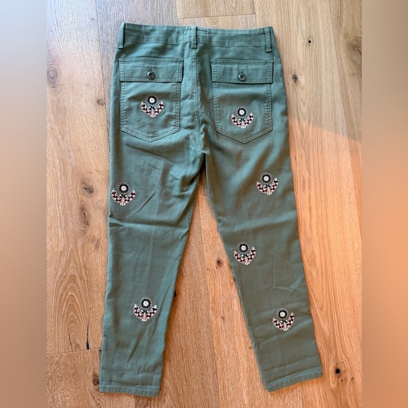 The Great Embroidered The Slouch Army Pant Size 26 - Picture 7 of 8